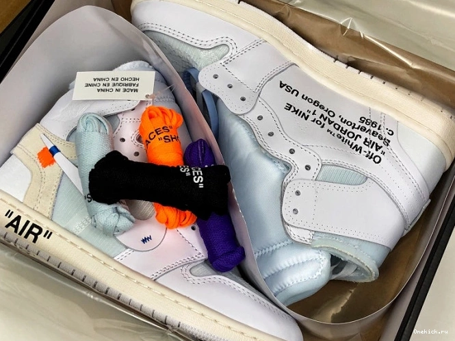 One Kick Off-White 1 High Air AQ0818-100 Jordan Retro White 0811